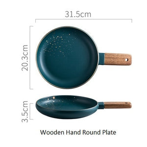 ATUCOHO High Fashion Retro Green Nordic Ceramic Tableware Set Dinnerware Set Bowl Plate Soup Bowl Set Modern Style High-end
