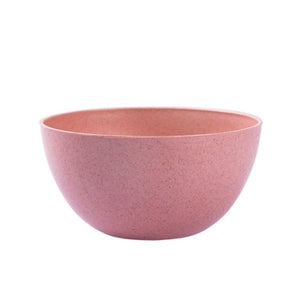 4 Color Tableware Bowl Plate Kids Wheat Straw Bowl Dishes Baby Feeding Bowl Dinner Lunch Food Container Camping Lunch Box