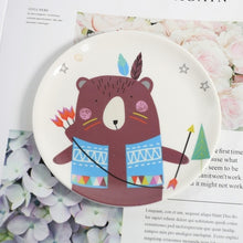 Load image into Gallery viewer, Melamine Cartoon Dinner Plates Imitation Porcelain Tableware Dessert Dish Child Breakfast  Plate Kitchen Accessories
