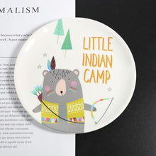 Load image into Gallery viewer, Melamine Cartoon Dinner Plates Imitation Porcelain Tableware Dessert Dish Child Breakfast  Plate Kitchen Accessories
