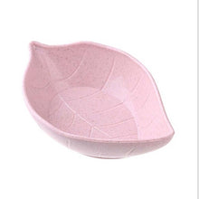 Load image into Gallery viewer, 10pcs Creative Leavess Dish Baby Kid Bowl Wheat Straw Soy Sauce Dish Rice Bowl Plate Sub - plate Tableware Food Container
