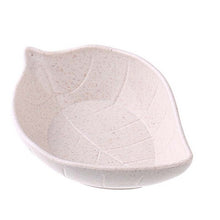 Load image into Gallery viewer, 10pcs Creative Leavess Dish Baby Kid Bowl Wheat Straw Soy Sauce Dish Rice Bowl Plate Sub - plate Tableware Food Container
