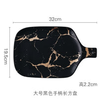 Load image into Gallery viewer, Best Gold Marble Glazes Ceramic Party Tableware Set Porcelain Breakfast Plates Dishes Noodle Bowl Coffee Mug Cup For Decoration
