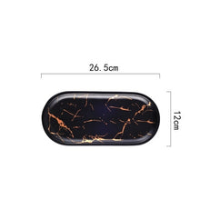 Load image into Gallery viewer, Best Gold Marble Glazes Ceramic Party Tableware Set Porcelain Breakfast Plates Dishes Noodle Bowl Coffee Mug Cup For Decoration
