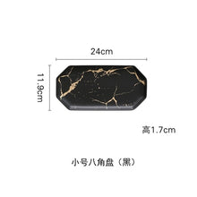 Load image into Gallery viewer, Best Gold Marble Glazes Ceramic Party Tableware Set Porcelain Breakfast Plates Dishes Noodle Bowl Coffee Mug Cup For Decoration
